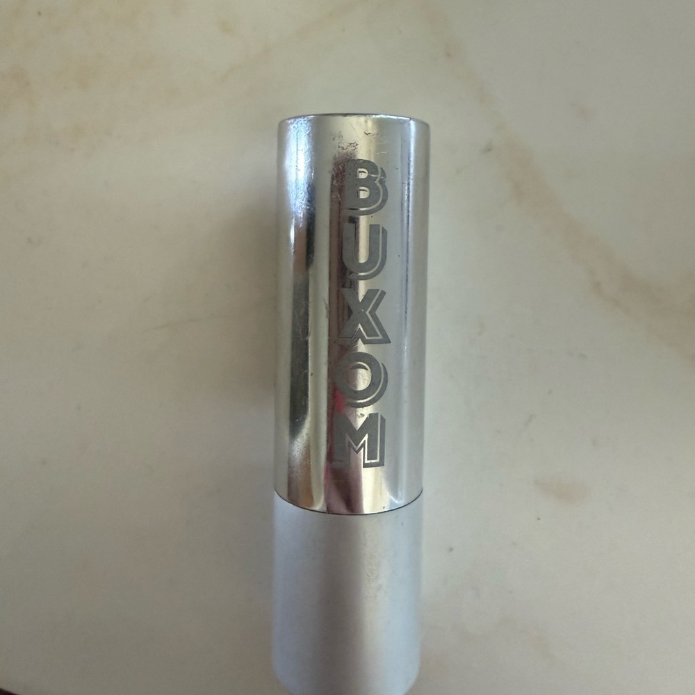 Buxom Metallic Silver Lipstick Case
